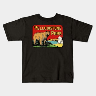 Yellowstone National Park Kids T-Shirt